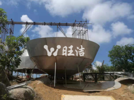 珠海工地 100T球形不銹鋼冷水塔制作002