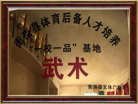 我校是衡南县体育后备人才“一校一品”教育基地