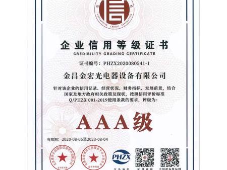 企业信用等级
