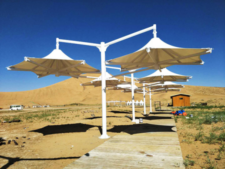 为内蒙古巴丹吉林沙漠提供景观膜结构设计
