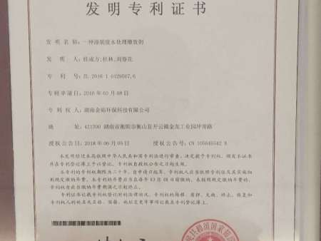 一种涂装废水处理增效剂发明专利