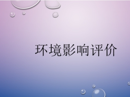 建设项目环境影响评价
