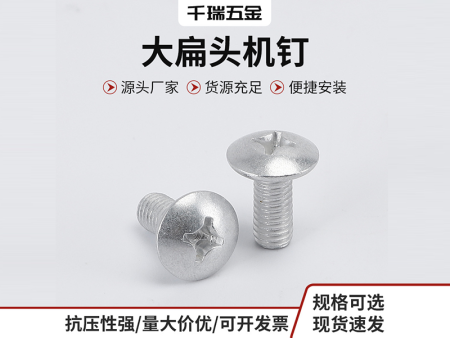 大扁头机钉 蘑菇头机螺钉 十字螺丝机钉 紧固连接件螺钉