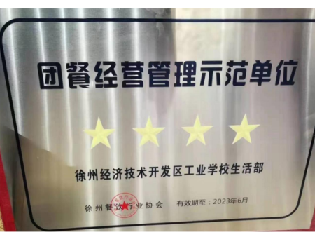 团餐经营管理示范单位2