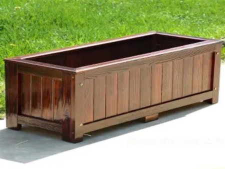 防腐木垃圾桶 防腐木花箱 