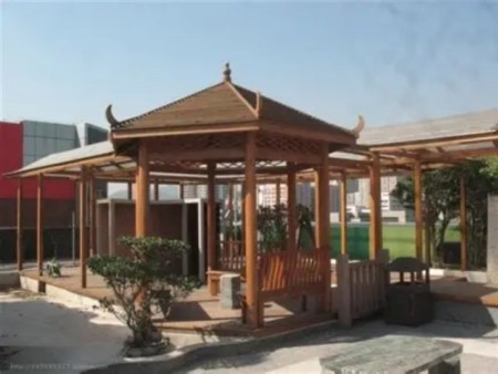 百色防腐木凉亭 防腐木结构