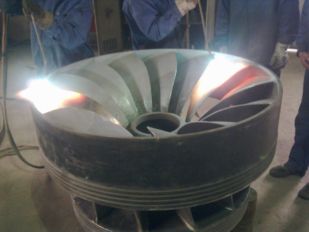 水电站叶轮修复