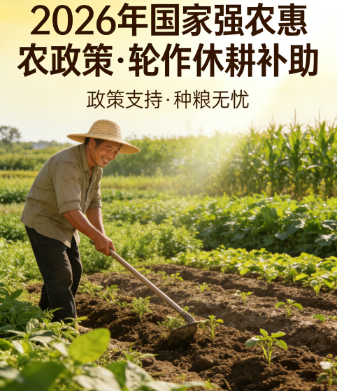 国度发“大礼包”啦！2026年16项强农惠农政策沉磅颁布，事关你的荷包子！