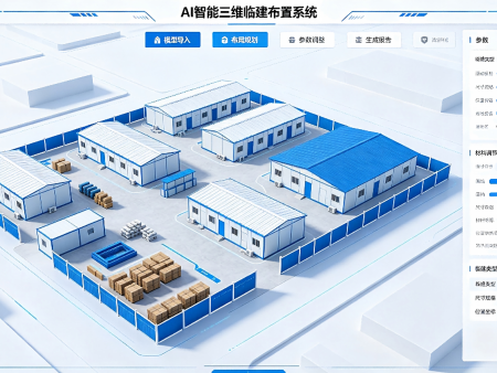 AI智能三维临建布置系统