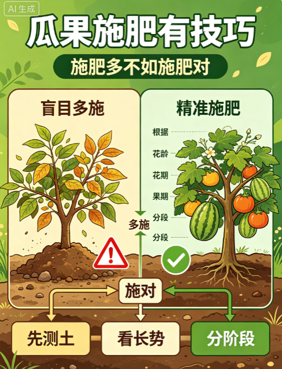 瓜果施肥有技巧，施肥多不如施肥对