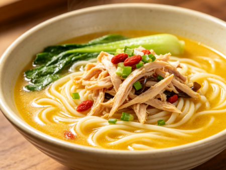 金汤鸡丝面