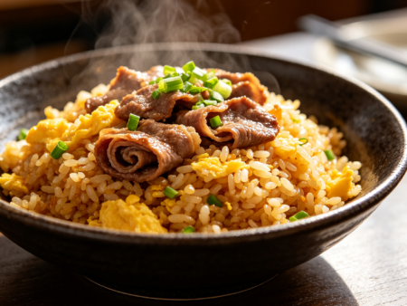 五香肥牛蛋炒饭